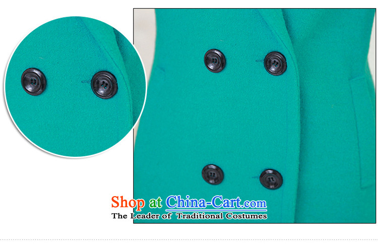 The Suu Kyi withdrawal of autumn and winter 2015 New Sau San wild graphics in thin long coats of female 8052#? light green M picture, prices, brand platters! The elections are supplied in the national character of distribution, so action, buy now enjoy more preferential! As soon as possible.