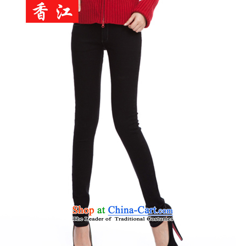 Xiang Jiang 2015 increased to large pants pencil female thick mm autumn replacing new jeans thick sister plus extra thick solid elastic trousers, lint-free 2123 Plus) for larger 4XL, lint-free Hong Kong shopping on the Internet has been pressed.