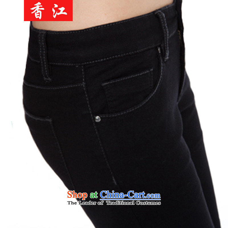 Xiang Jiang 2015 increased to large pants pencil female thick mm autumn replacing new jeans thick sister plus extra thick solid elastic trousers, lint-free 2123 Plus) for larger 4XL, lint-free Hong Kong shopping on the Internet has been pressed.