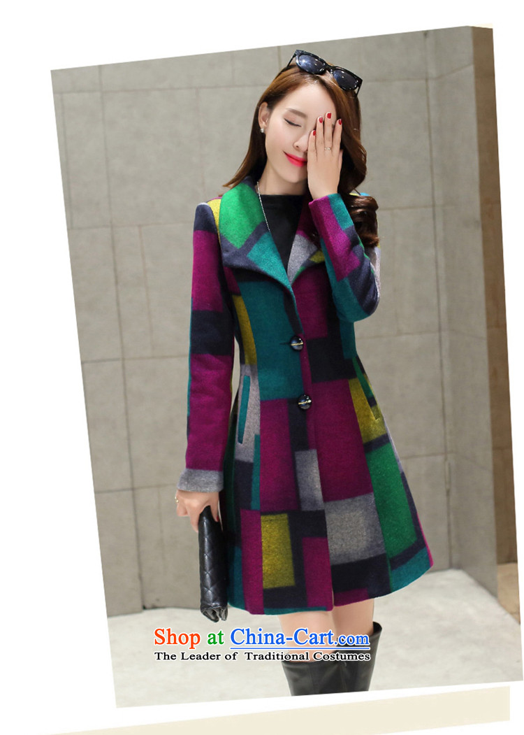 Welcome to the 2015 autumn and winter new stylish color grid in the plane collision Sau San long)? sub jacket coat women? gross blue patterned M picture, prices, brand platters! The elections are supplied in the national character of distribution, so action, buy now enjoy more preferential! As soon as possible.