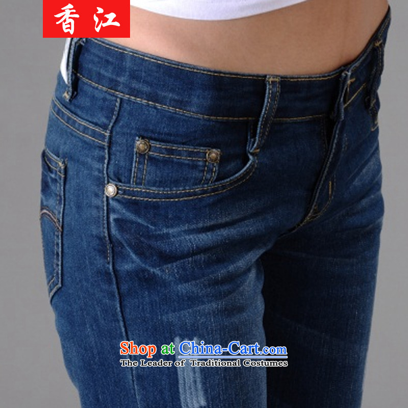 Xiang Jiang 2015 large female thick sister castor jeans female 200 catties thick MM THIN plus lint-free video fall thick long pants 2,122 plus Stretch Wool, larger 3XL, Xiangjiang , , , shopping on the Internet