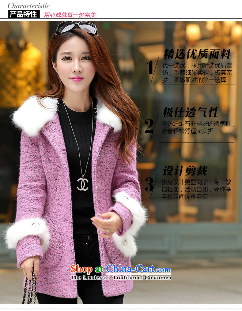 Gigi Lai Ho 2015 Donna winter clothing new coats even hat so Gross Gross female Korean jacket? 