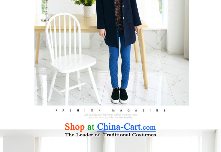 Optimize Products A to XL 2015 Korean version of the new large autumn and winter coats girl in women's long thin hair a graphics jacket female blue 4XL Photo, prices, brand platters! The elections are supplied in the national character of distribution, so action, buy now enjoy more preferential! As soon as possible.
