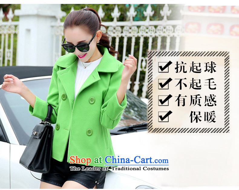 Gubin The 2015 autumn and winter new Korean Sau San video thin jacket coat women 8852 gross? yellow L picture, prices, brand platters! The elections are supplied in the national character of distribution, so action, buy now enjoy more preferential! As soon as possible.