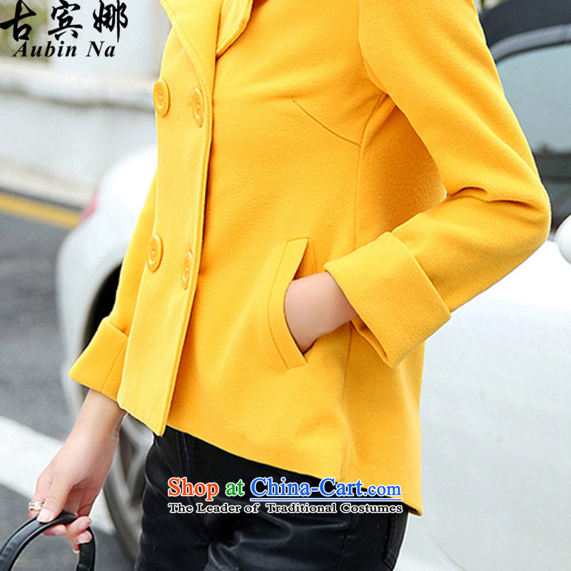 Gubin The 2015 autumn and winter new Korean Sau San video thin jacket coat women 8852 gross? Yellow , L Gubin-na (aubinna) , , , shopping on the Internet