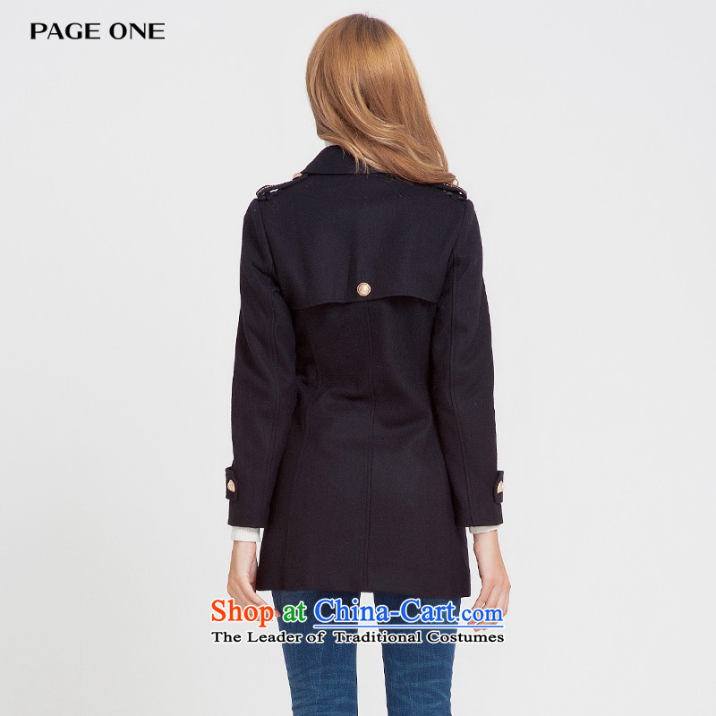 Page ONE/ Peggy 2015 winter decorated in a wool coat solid color woolen coats female 873694? black, L, Peggy , , , 91 shopping on the Internet