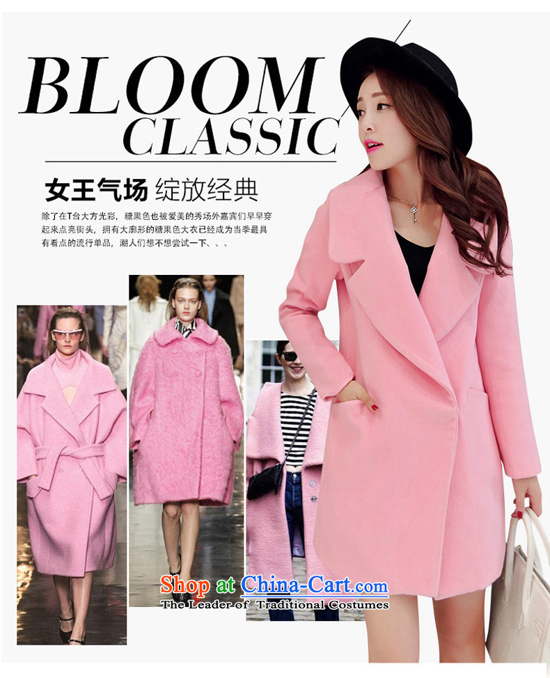 Egyptian wool coat women about what a wool coat Korean autumn and winter 2015. New Long pink S picture, prices, brand platters! The elections are supplied in the national character of distribution, so action, buy now enjoy more preferential! As soon as possible.