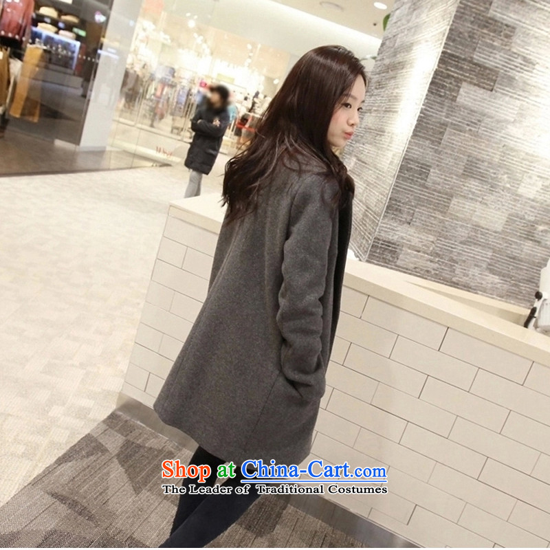 The litany of Korean m gross girls jacket? Long New Sau San thick hair? coats Black XL, m Xin Ulsan shopping on the Internet has been pressed.