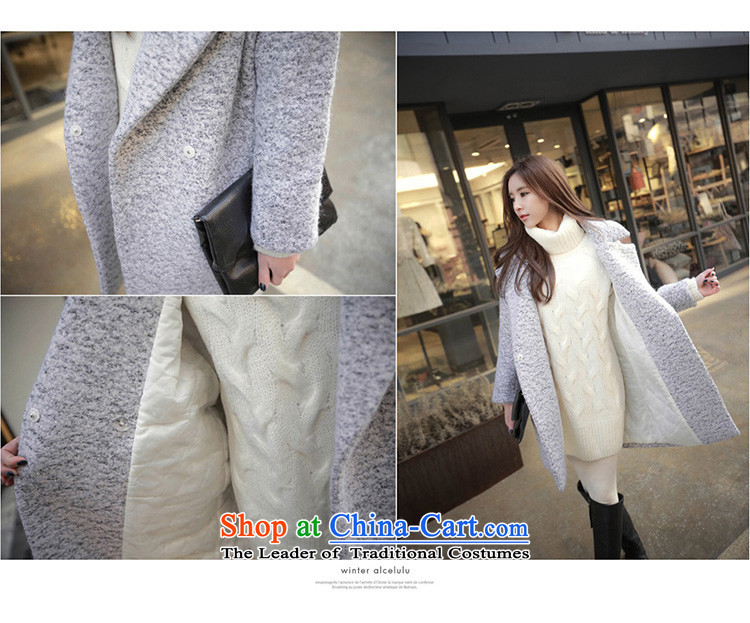   Wool coat women XZOO? Korean cashmere overcoat, long winter 2015 new gray  S picture, prices, brand platters! The elections are supplied in the national character of distribution, so action, buy now enjoy more preferential! As soon as possible.