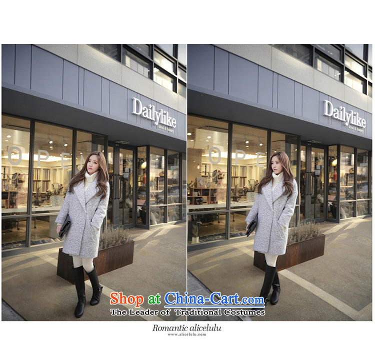   Wool coat women XZOO? Korean cashmere overcoat, long winter 2015 new gray  S picture, prices, brand platters! The elections are supplied in the national character of distribution, so action, buy now enjoy more preferential! As soon as possible.