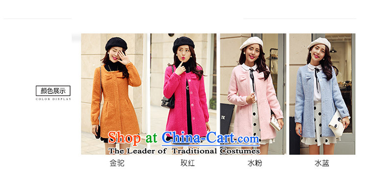 The law was the small-ki wind jacket female Korean gross? edition of autumn and winter 2015 new products aristocratic ladies stylish bow tie in Sau San long a wool coat Women Blues pictures, prices, S brand platters! The elections are supplied in the national character of distribution, so action, buy now enjoy more preferential! As soon as possible.