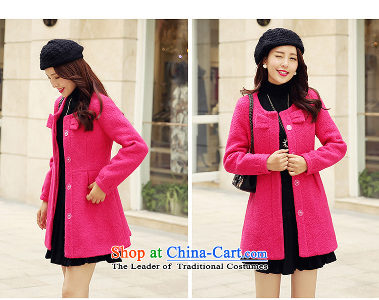 The law was the small-ki wind jacket female Korean gross? edition of autumn and winter 2015 new products aristocratic ladies stylish bow tie in Sau San long a wool coat Women Blues pictures, prices, S brand platters! The elections are supplied in the national character of distribution, so action, buy now enjoy more preferential! As soon as possible.