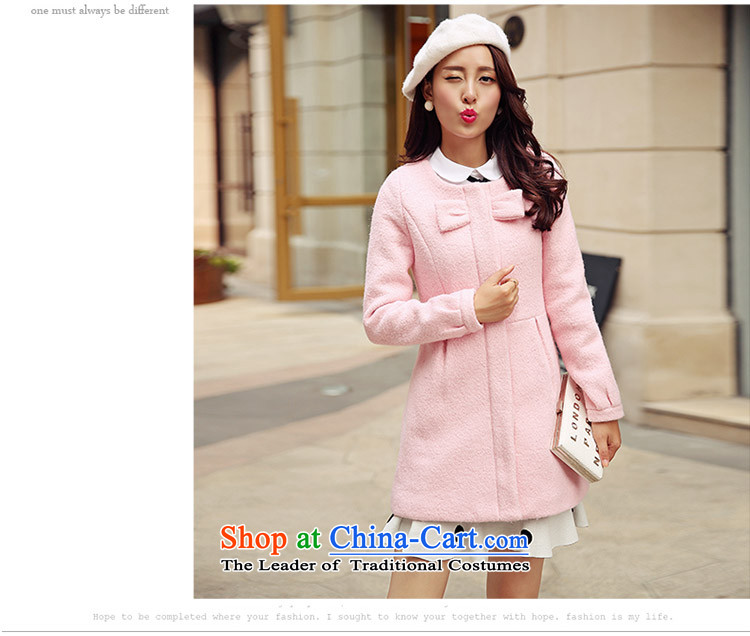 The law was the small-ki wind jacket female Korean gross? edition of autumn and winter 2015 new products aristocratic ladies stylish bow tie in Sau San long a wool coat Women Blues pictures, prices, S brand platters! The elections are supplied in the national character of distribution, so action, buy now enjoy more preferential! As soon as possible.