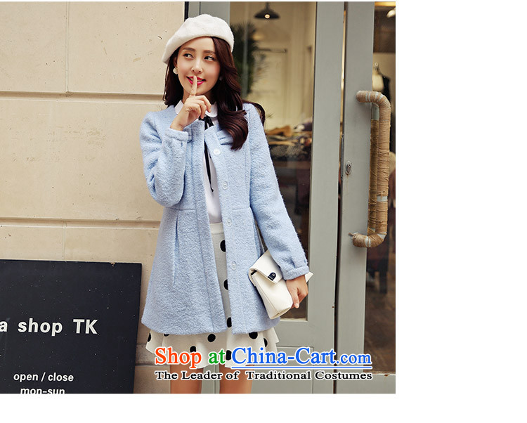 The law was the small-ki wind jacket female Korean gross? edition of autumn and winter 2015 new products aristocratic ladies stylish bow tie in Sau San long a wool coat Women Blues pictures, prices, S brand platters! The elections are supplied in the national character of distribution, so action, buy now enjoy more preferential! As soon as possible.