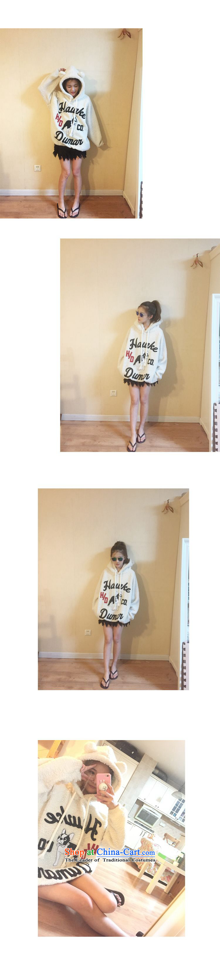 The  2015 autumn and winter sum Korean women xl relaxd casual cartoon thick MM200 catty lamb maoulen cap sweater XXXL white picture, prices, brand platters! The elections are supplied in the national character of distribution, so action, buy now enjoy more preferential! As soon as possible.