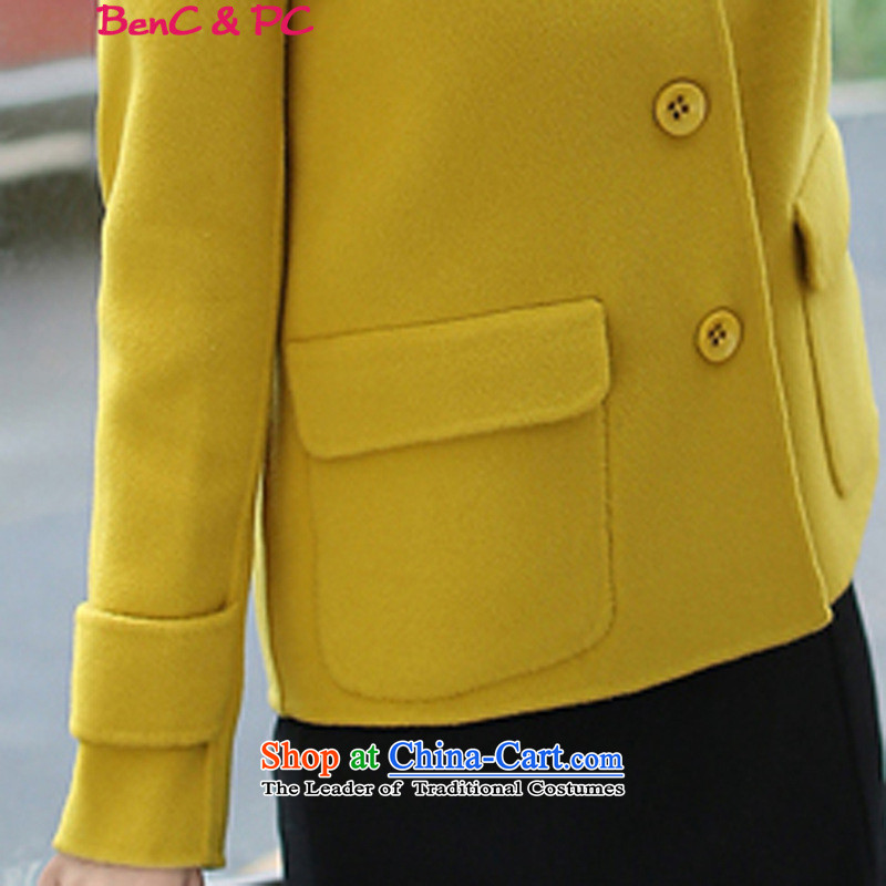 2015 winter coats coats gross? New Women Korean Modern graphics thin long-sleeved thickened Sau San wild with collar short of grass, Huang Feng of gross collar XXL, fengzhiling Ling ( , , , ) shopping on the Internet