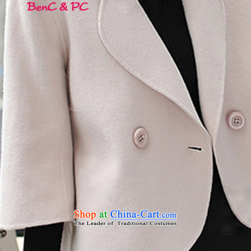 Gross Benc&pc2015? jacket winter New Women Korean Modern graphics thin long-sleeved short Sau San) m White XXL, charm and Asia (charm bali shopping on the Internet has been pressed.)
