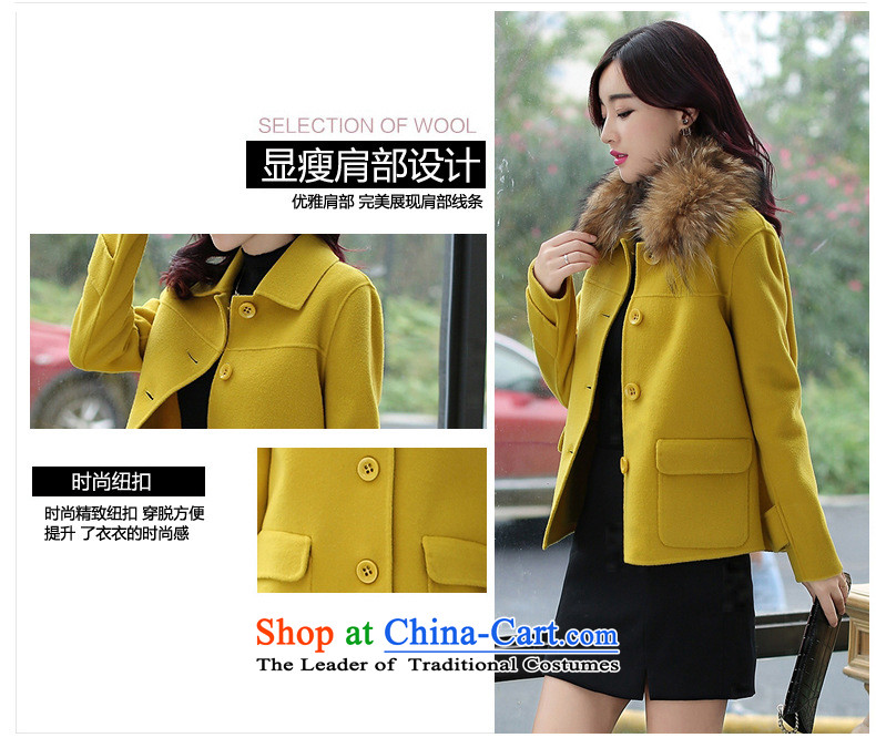 2015 winter coats coats gross? New Women Korean Modern graphics thin long-sleeved thickened Sau San wild with collar short of grass, Huang gross for M picture, prices, brand platters! The elections are supplied in the national character of distribution, so action, buy now enjoy more preferential! As soon as possible.