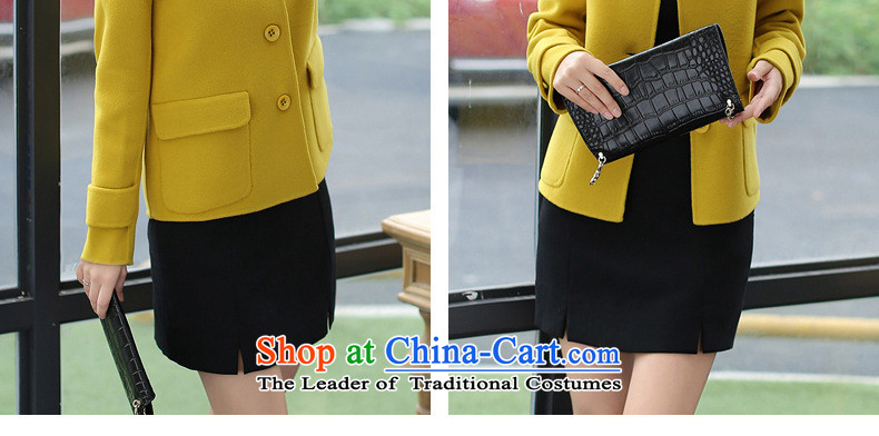 2015 winter coats coats gross? New Women Korean Modern graphics thin long-sleeved thickened Sau San wild with collar short of grass, Huang gross for M picture, prices, brand platters! The elections are supplied in the national character of distribution, so action, buy now enjoy more preferential! As soon as possible.