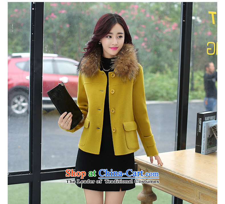 2015 winter coats coats gross? New Women Korean Modern graphics thin long-sleeved thickened Sau San wild with collar short of grass, Huang gross for M picture, prices, brand platters! The elections are supplied in the national character of distribution, so action, buy now enjoy more preferential! As soon as possible.