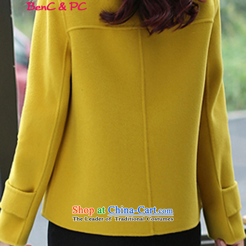 2015 winter coats coats gross? New Women Korean Modern graphics thin long-sleeved thickened Sau San wild with collar short of grass, Huang and charm of gross for M Asia (charm) has been pressed on Bali Shopping