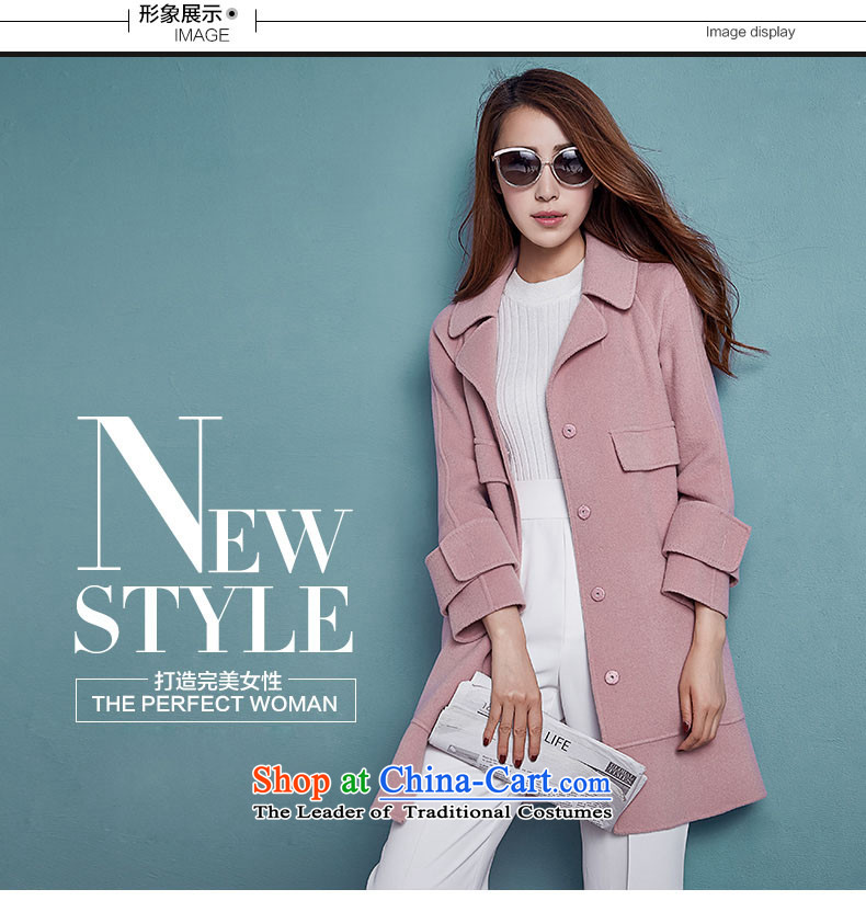 Ikago Ling autumn 2015 Women's clothes new Korean version in the long hair loose coat Y8074? Navy M picture, prices, brand platters! The elections are supplied in the national character of distribution, so action, buy now enjoy more preferential! As soon as possible.