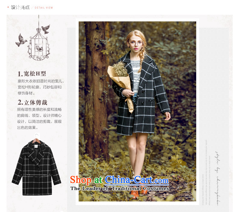 Korea has Yi Dag Hammarskjöld cherry town 2015 gross loose coat girl in long-sleeved? long hair? female autumn latticed CU0580 had convicted black M picture, prices, brand platters! The elections are supplied in the national character of distribution, so action, buy now enjoy more preferential! As soon as possible.