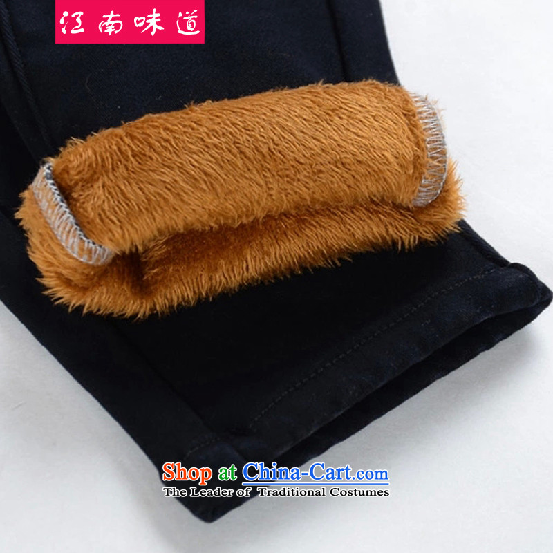 Gangnam-gu large taste female thick mm autumn and winter Casual Trousers female graphics plus thin gold thick wool mink large jeans-lint-free 2123 general recommendations of carbon XXL, Gangnam taste 120-140 , , , shopping on the Internet