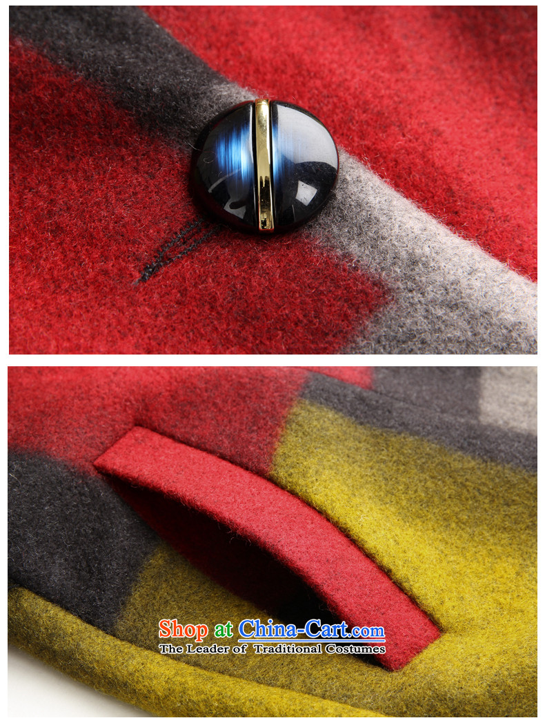 In Cayman 2015 winter clothing new Korean trendy colors in the Collision lapel long coats gross Small incense wind? waistband Grid Snap single row of coats yellow wool XL Photo, prices, brand platters! The elections are supplied in the national character of distribution, so action, buy now enjoy more preferential! As soon as possible.