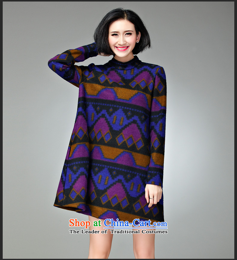 The Eternal Soo-XL women's dresses thick mm sister of autumn and winter 2015 new products to increase the Korean long-sleeved Sau San Mao dresses? coffee purple 4XL Photo, prices, brand platters! The elections are supplied in the national character of distribution, so action, buy now enjoy more preferential! As soon as possible.