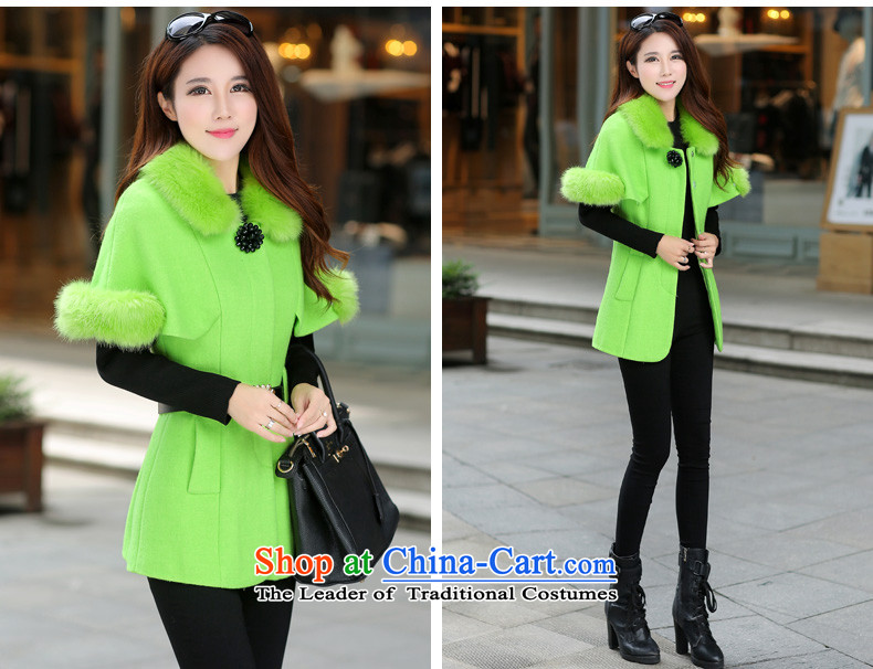 Gigi Lai Ho 2015 Donna Winter New Women Korean small incense funnels canopies Sau San Mao? coats that long-Nagymaros collar gross flows of light blue jacket? M picture, prices, brand platters! The elections are supplied in the national character of distribution, so action, buy now enjoy more preferential! As soon as possible.
