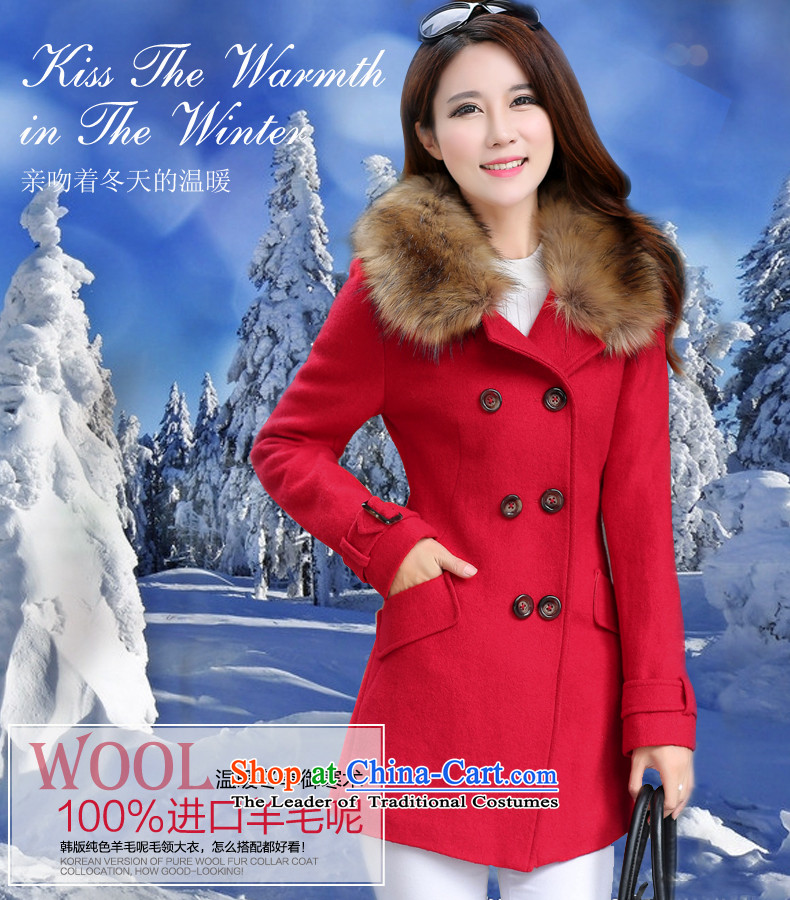 Gigi Lai Ho Gross Donna? 2015 autumn and winter coats female new Korean version for a gross jacket in thick Long, Sau San wool coat? female orange S picture, prices, brand platters! The elections are supplied in the national character of distribution, so action, buy now enjoy more preferential! As soon as possible.