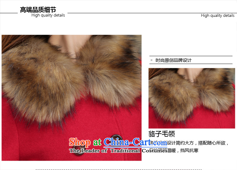 Gigi Lai Ho Gross Donna? 2015 autumn and winter coats female new Korean version for a gross jacket in thick Long, Sau San wool coat? female orange S picture, prices, brand platters! The elections are supplied in the national character of distribution, so action, buy now enjoy more preferential! As soon as possible.