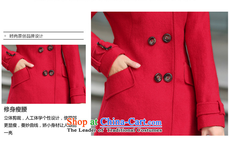 Gigi Lai Ho Gross Donna? 2015 autumn and winter coats female new Korean version for a gross jacket in thick Long, Sau San wool coat? female orange S picture, prices, brand platters! The elections are supplied in the national character of distribution, so action, buy now enjoy more preferential! As soon as possible.
