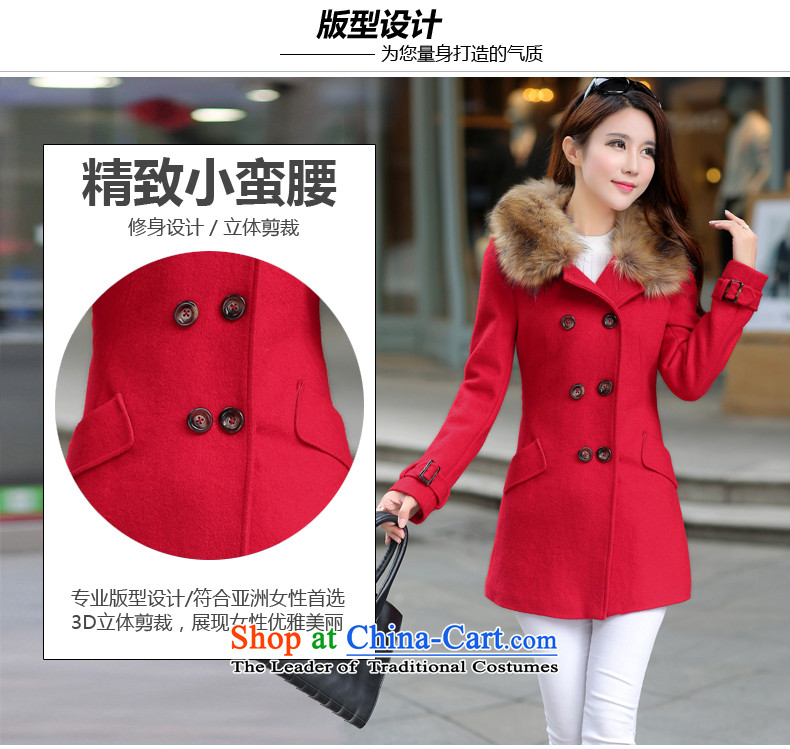 Gigi Lai Ho Gross Donna? 2015 autumn and winter coats female new Korean version for a gross jacket in thick Long, Sau San wool coat? female orange S picture, prices, brand platters! The elections are supplied in the national character of distribution, so action, buy now enjoy more preferential! As soon as possible.