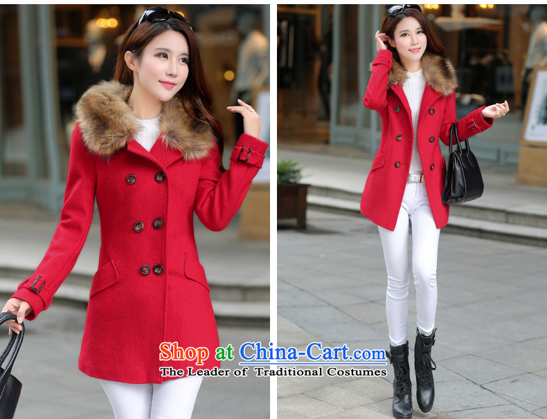 Gigi Lai Ho Gross Donna? 2015 autumn and winter coats female new Korean version for a gross jacket in thick Long, Sau San wool coat? female orange S picture, prices, brand platters! The elections are supplied in the national character of distribution, so action, buy now enjoy more preferential! As soon as possible.