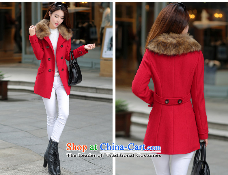 Gigi Lai Ho Gross Donna? 2015 autumn and winter coats female new Korean version for a gross jacket in thick Long, Sau San wool coat? female orange S picture, prices, brand platters! The elections are supplied in the national character of distribution, so action, buy now enjoy more preferential! As soon as possible.