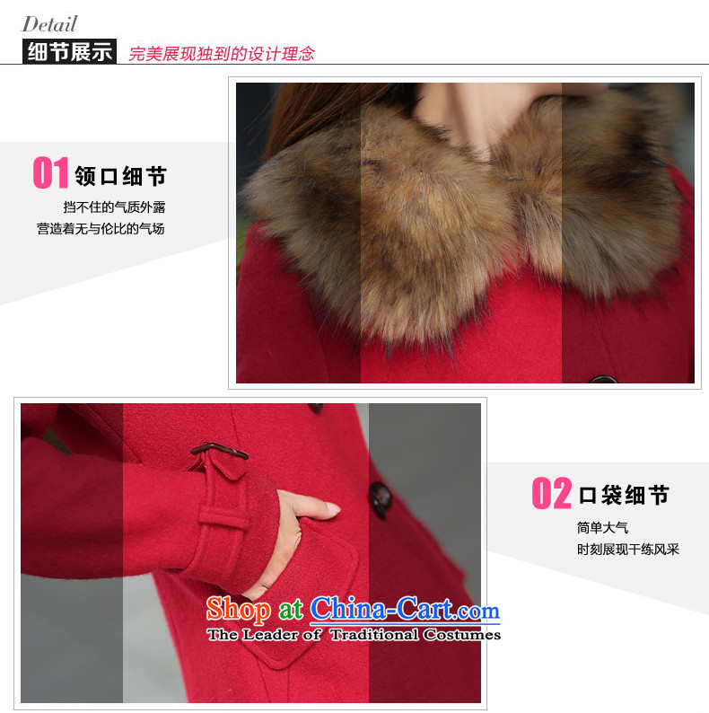 Gigi Lai Ho Gross Donna? 2015 autumn and winter coats female new Korean version for a gross jacket in thick Long, Sau San wool coat? female orange S picture, prices, brand platters! The elections are supplied in the national character of distribution, so action, buy now enjoy more preferential! As soon as possible.