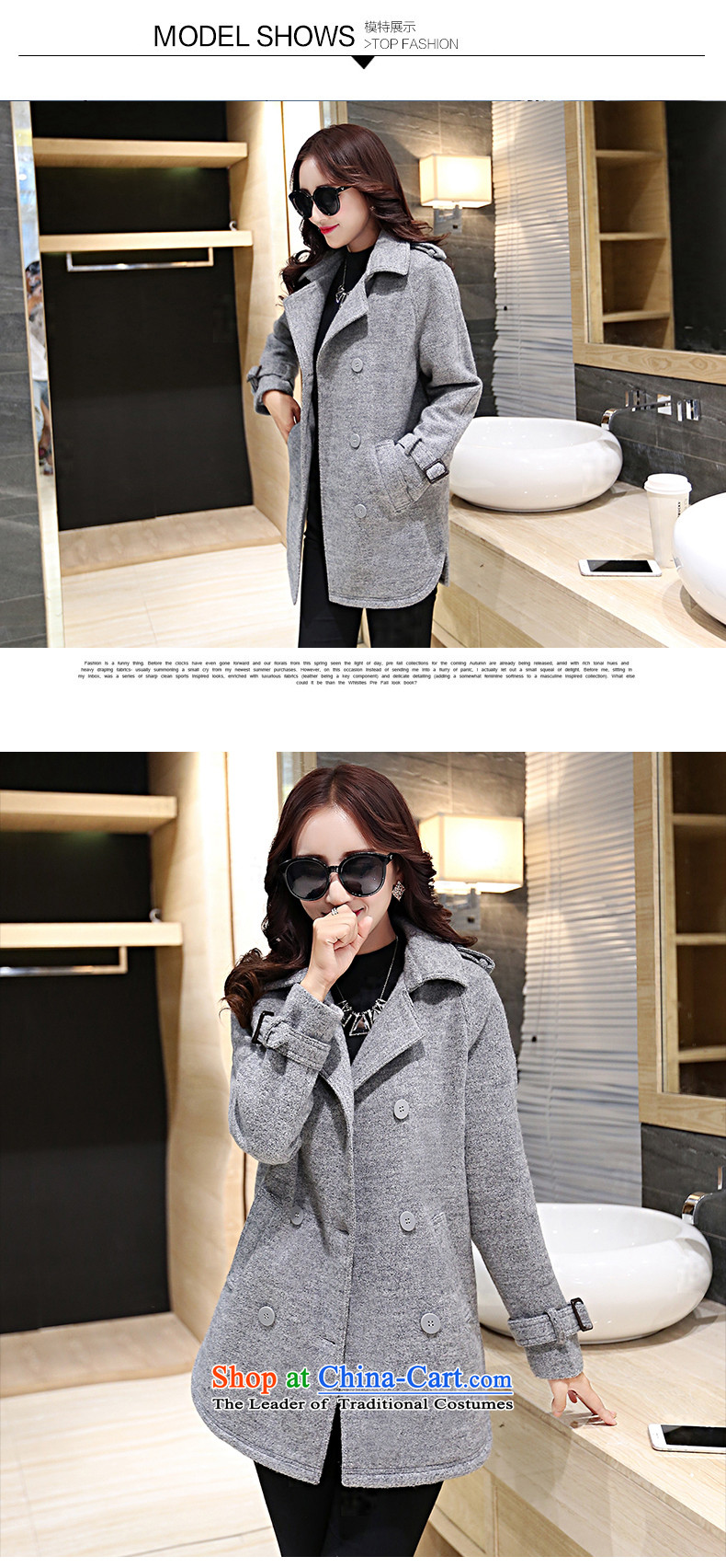 Proudly snow 2015 Fall/Winter Collections of Korean short women small-wind Sau San double-jacket coat female gross? ES15D12 Blue M picture, prices, brand platters! The elections are supplied in the national character of distribution, so action, buy now enjoy more preferential! As soon as possible.
