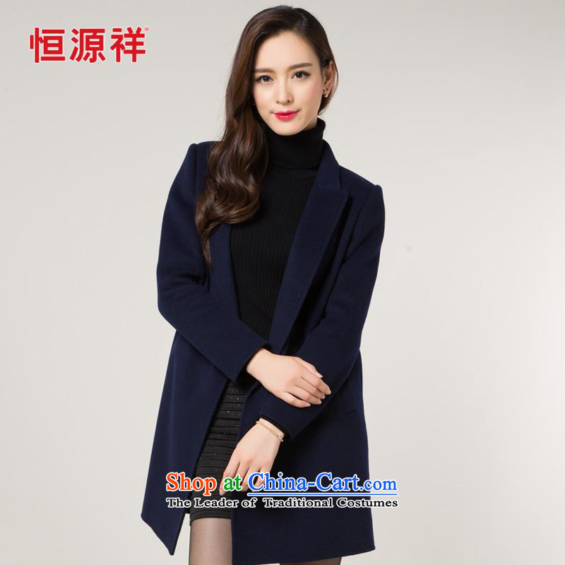 New Products ■ Y Hengyuan Cheung double-side coats, wool sweater throughout the 2015 autumn and winter new full-length, sweater in a manual? Jacket Color Navy M/165, Hengyuan Cheung shopping on the Internet has been pressed.