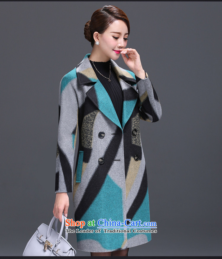 Gangan World 2015 winter new gross girls jacket? long large double-colored grid gross coats of female color? XL Photo, prices, brand platters! The elections are supplied in the national character of distribution, so action, buy now enjoy more preferential! As soon as possible.