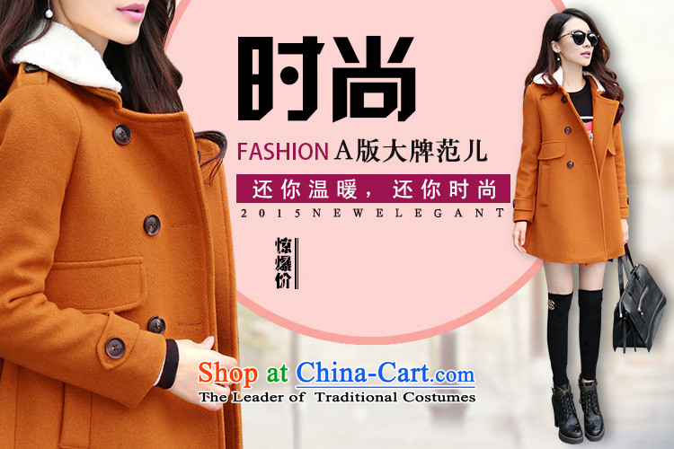 Korean autumn 2015 new Korean Language version of the children of long)? graphics thin hair winter overcoats female HYQ5219? wine red M picture, prices, brand platters! The elections are supplied in the national character of distribution, so action, buy now enjoy more preferential! As soon as possible.