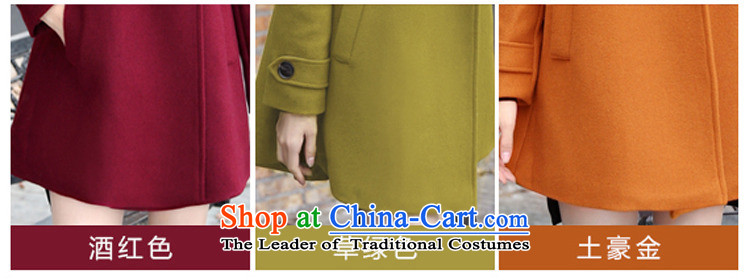 Korean autumn 2015 new Korean Language version of the children of long)? graphics thin hair winter overcoats female HYQ5219? wine red M picture, prices, brand platters! The elections are supplied in the national character of distribution, so action, buy now enjoy more preferential! As soon as possible.