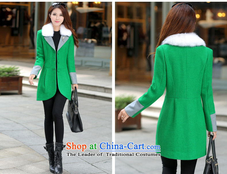 The autumn 2015 new aimoonsa winter Korea long-sleeved Pullover wool coat female incense? wind in Long Hoodie gross? female green coats XL Photo, prices, brand platters! The elections are supplied in the national character of distribution, so action, buy now enjoy more preferential! As soon as possible.
