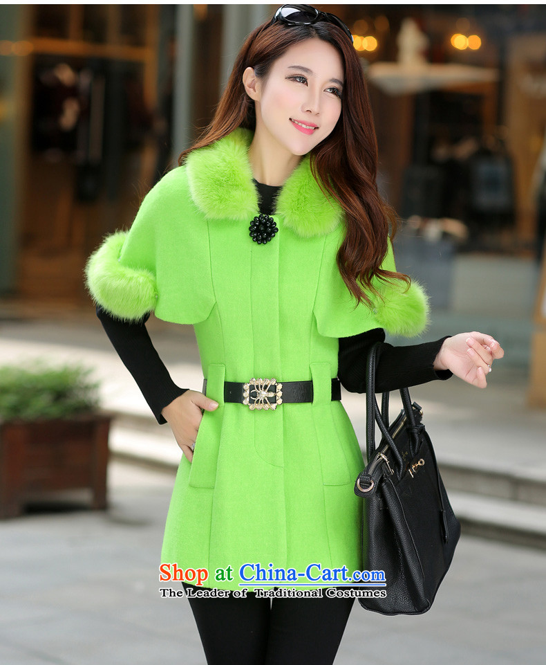  Gross? female jacket aimoonsa in long 2015 Fall/Winter Collections new Korean Gross Gross Sau San for coat? cloak a wool coat female light blue M picture, prices, brand platters! The elections are supplied in the national character of distribution, so action, buy now enjoy more preferential! As soon as possible.