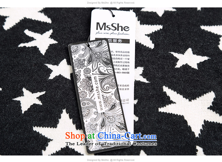 Msshe xl women 2015 new autumn and winter thick MM Knitted Shirt, forming the Netherlands 11050 black white flowers 6XL picture, prices, brand platters! The elections are supplied in the national character of distribution, so action, buy now enjoy more preferential! As soon as possible.