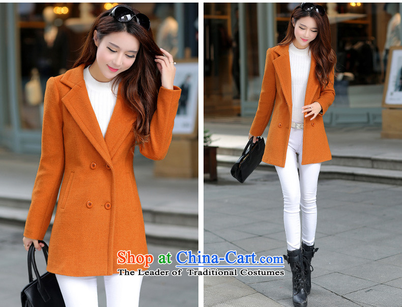  Gross? female jacket aimoonsa Korean double-a wool coat in the long winter 2015 new stylish V-neck a jacket coat RED M picture, prices, brand platters! The elections are supplied in the national character of distribution, so action, buy now enjoy more preferential! As soon as possible.