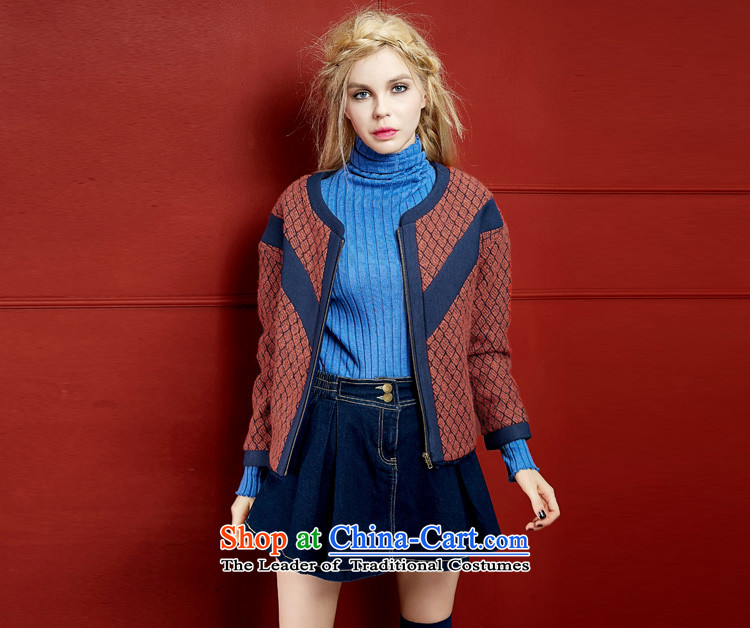The pockets of witch occasionally drink 2015 new winter clothing color plane geometry stitching gross 1542005 dark orange-red jacket? S picture, prices, brand platters! The elections are supplied in the national character of distribution, so action, buy now enjoy more preferential! As soon as possible.