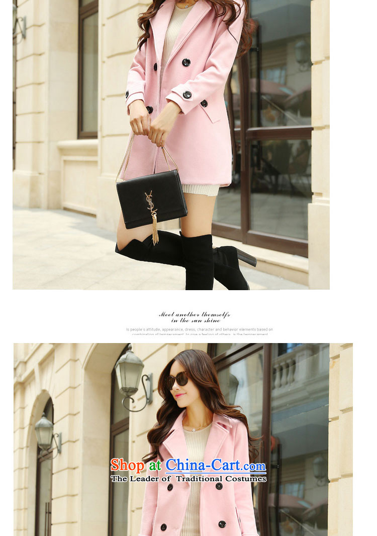 Lauder Xuan statement? female COAT 2015 gross autumn and winter new girl who won in the decoration long coats jacket gross? female 8,890pink L picture, prices, brand platters! The elections are supplied in the national character of distribution, so action, buy now enjoy more preferential! As soon as possible.