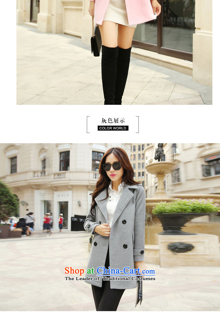 Lauder Xuan statement? female COAT 2015 gross autumn and winter new girl who won in the decoration long coats jacket gross? female 8,890pink L picture, prices, brand platters! The elections are supplied in the national character of distribution, so action, buy now enjoy more preferential! As soon as possible.